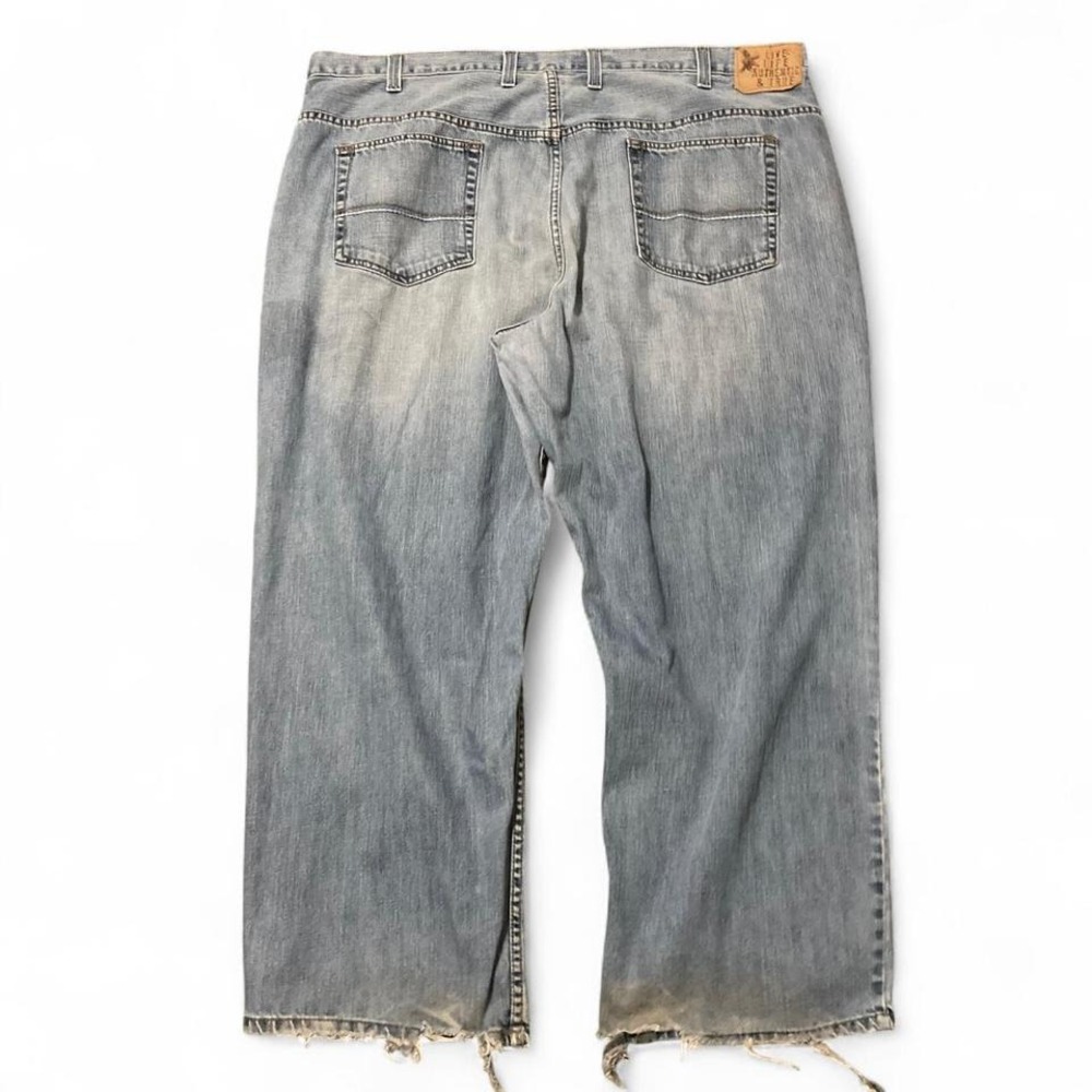 Vintage 00s‎ style baggy wide leg jeans light wash grunge size 46/29.5